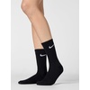 Nike Unisex Adult Everyday Cushioned Training Crew Socks (6-Pack) | Mens and Womens(Black/White)