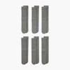 Nike Unisex Adult Everyday Cushioned Training Crew Socks (6-Pack) | Mens and Womens(Carbon Heather/Black)