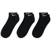 Nike Unisex Adult Everyday Cushioned Training Low Socks (3-Pack) | Mens and Womens(Black/White)