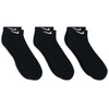 Nike Unisex Adult Everyday Cushioned Training Low Socks (3-Pack) | Mens and Womens(Black/White)
