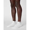 Nike Unisex Adult Everyday Cushioned Training Low Socks (3-Pack) | Mens and Womens(White/Black)