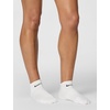 Nike Unisex Adult Everyday Lightweight Training No-Show Socks (6 Pairs) | Mens and Womens(White/Black)