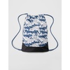 Nike Unisex Adult Gameday Brasilia X Drawstring Bag Backpack (18L) | Mens and Womens(All Over Print/Diffused Blue/Black/Black)