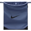 Nike Unisex Adult Gameday Brasilia X Drawstring Bag Backpack (18L) | Mens and Womens(Diffused Blue/Black/Black)