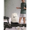 Nike Unisex Adult Gameday Brasilia X Drawstring Bag Backpack (18L) | Mens and Womens(Light Bone/Black/Black)
