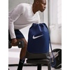 Nike Unisex Adult Gameday Brasilia X Drawstring Bag Backpack (18L) | Mens and Womens(Midnight Navy/Black/White)