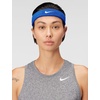 Nike Unisex Adult Swoosh Classic Headband(Game royal/white)