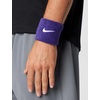 Nike Unisex Adult Swoosh Classic Wristband 2 Pack(Court purple/white)
