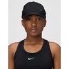 Nike Unisex Big Kids’ Club Dri-FIT Unstructured Metal Swoosh Cap Hat | Boys and Girls(Black/Metallic Silver)