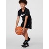 Nike Unisex Big Kids’ Court Dri-FIT 5″ Basketball Shorts – Boys and Girls(Black/White)