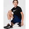 Nike Unisex Big Kids’ Court Dri-FIT 5″ Basketball Shorts – Boys and Girls(Blue Void/Black)