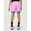 Nike Unisex Big Kids’ Court Dri-FIT 5″ Basketball Shorts – Boys and Girls(Light Magenta/White)