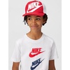 Nike Unisex Big Kids’ Rise Structured Trucker Cap Hat | Boys and Girls(Gym Red/White/White)