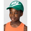 Nike Unisex Big Kids’ Rise Structured Trucker Cap Hat | Boys and Girls(Malachite/Malachite/White)