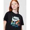Nike Unisex Big Kids’ Sportswear Club Boxy Rest T-Shirt – Boys and Girls(Black)