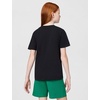 Nike Unisex Big Kids’ Sportswear Club Boxy Rest T-Shirt – Boys and Girls(Black)