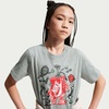 Nike Unisex Big Kids’ Sportswear Club Boxy Rest T-Shirt – Boys and Girls((Multi Sport)/Dark Grey Heather)