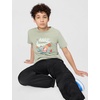 Nike Unisex Big Kids’ Sportswear Club Boxy Rest T-Shirt – Boys and Girls(Spruce Fog)