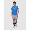 Nike Unisex Big Kids’ Sportswear Club Boxy Rest T-Shirt – Boys and Girls(Star Blue)