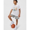 Nike Unisex Big Kids’ Sportswear Club Boxy Rest T-Shirt – Boys and Girls(White)
