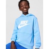 Nike Unisex Big Kids’ Sportswear Club Fleece Hoodie – Boys and Girls Sweatshirt(Football Blue/White)