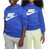 Nike Unisex Big Kids’ Sportswear Club Fleece Hoodie – Boys and Girls Sweatshirt(Game Royal/White)