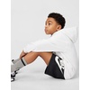 Nike Unisex Big Kids’ Sportswear Club Fleece Hoodie – Boys and Girls Sweatshirt(White/Black)