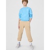 Nike Unisex Big Kids’ Sportswear Club Fleece Loose Pants – Boys and Girls(Linen/White)