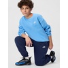 Nike Unisex Big Kids’ Sportswear Club Fleece Loose Pants – Boys and Girls(Midnight Navy/White)