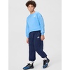 Nike Unisex Big Kids’ Sportswear Club Fleece Loose Pants – Boys and Girls(Midnight Navy/White)