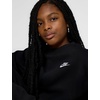 Nike Unisex Big Kids’ Sportswear Club Fleece Oversized Sweatshirt – Boys and Girls(Black/White)