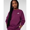 Nike Unisex Big Kids’ Sportswear Club Fleece Oversized Sweatshirt – Boys and Girls(Bordeaux/White)