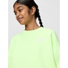 Nike Unisex Big Kids’ Sportswear Club Fleece Oversized Sweatshirt – Boys and Girls(Light Liquid Lime/Light Liquid Lime/White)