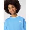 Nike Unisex Big Kids’ Sportswear Club Fleece Oversized Sweatshirt – Boys and Girls(University Blue/University Blue/White)