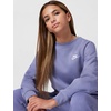 Nike Unisex Big Kids’ Sportswear Club Fleece Oversized Sweatshirt – Boys and Girls(World Indigo/White)