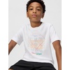 Nike Unisex Big Kids’ Sportswear Club Multi Sport T-Shirt – Boys and Girls(White)