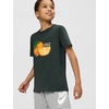 Nike Unisex Big Kids’ Sportswear Club Orange T-Shirt – Boys and Girls(Black Spruce)