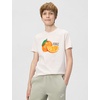Nike Unisex Big Kids’ Sportswear Club Orange T-Shirt – Boys and Girls(Phantom)