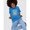 Nike Unisex Big Kids’ Sportswear Club Summer Camp T-Shirt – Boys and Girls(Star Blue)