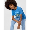 Nike Unisex Big Kids’ Sportswear Club Summer Camp T-Shirt – Boys and Girls(Star Blue)