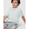 Nike Unisex Big Kids’ Sportswear Club T-Shirt – Boys and Girls(Barely Green/White)