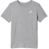 Nike Unisex Big Kids’ Sportswear Club T-Shirt – Boys and Girls(Dark Grey Heather)