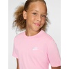 Nike Unisex Big Kids’ Sportswear Club T-Shirt – Boys and Girls(Medium Soft Pink)