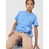 Nike Unisex Big Kids’ Sportswear Club T-Shirt – Boys and Girls(University Blue)