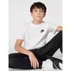 Nike Unisex Big Kids’ Sportswear Club T-Shirt – Boys and Girls(White)