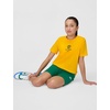 Nike Unisex Big Kids’ Sportswear Club World Cup T-Shirt – Boys and Girls((Australia) University Gold)