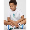 Nike Unisex Big Kids’ Sportswear Club World Cup T-Shirt – Boys and Girls((Brazil) White)