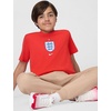Nike Unisex Big Kids’ Sportswear Club World Cup T-Shirt – Boys and Girls((England) Challenge Red)