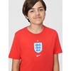 Nike Unisex Big Kids’ Sportswear Club World Cup T-Shirt – Boys and Girls((England) Challenge Red)