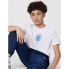 Nike Unisex Big Kids’ Sportswear Club World Cup T-Shirt – Boys and Girls((England) White)